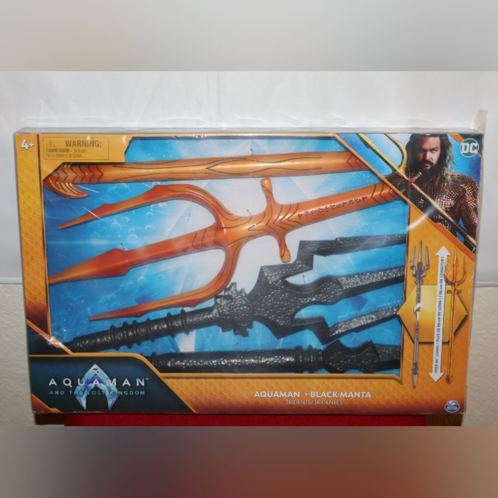 Aquaman and Black Manta 2-Pack Trident Set From Aquaman & The Lost Kingdom.